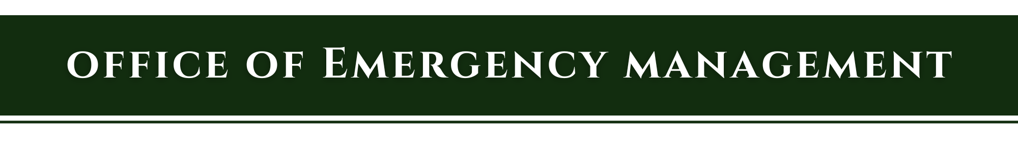 Office of Emergency Management